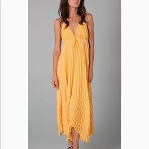Alice + Olivia Adalyn Pleated Maxi Dress